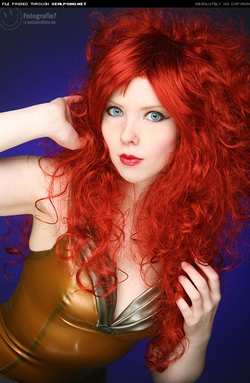 Image #44947 (fetish): latex, redhead