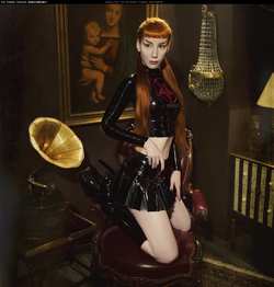 Image #155436 (fetish): latex, redhead