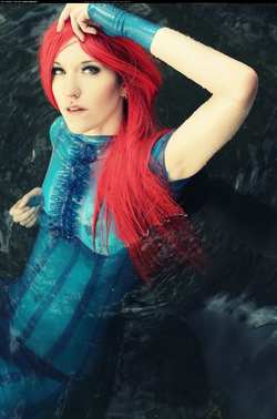 Image #100826 (fetish): latex, redhead, wet