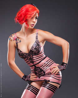 Image #284131 (fetish): latex, redhead