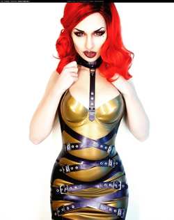 Image #152101 (fetish): latex, redhead