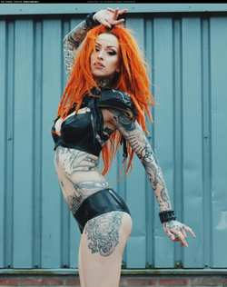 Image #185173 (fetish): latex, redhead