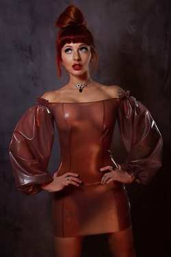 Image #223865 (fetish): latex, redhead