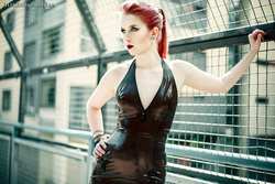 Image #189936 (fetish): latex, redhead
