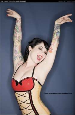 Image #7360 (fetish): latex, tattoo