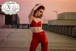 Image #220543 (fetish): latex, redhead