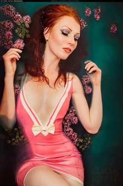 Image #141799 (fetish): latex, redhead