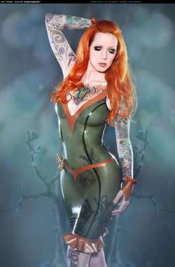 Image #90400 (fetish): latex, redhead