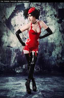 Image #11014 (fetish): corset, latex