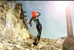 Image #146880 (fetish): latex, redhead