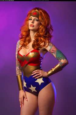 Image #145824 (fetish): latex, redhead