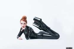 Image #193431 (fetish): latex, redhead