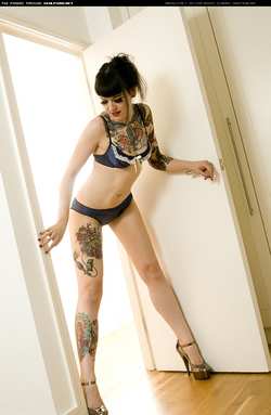 Image #7480 (grlz): lingerie, tattoo