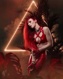 Image #238763 (fetish): latex, redhead