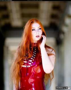 Image #178002 (fetish): latex, redhead