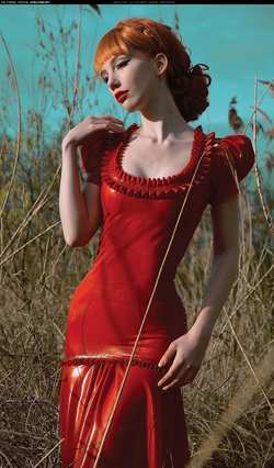 Image #141644 (fetish): latex, redhead