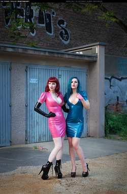 Image #163573 (fetish): latex, redhead