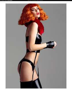 Image #155935 (fetish): latex, redhead