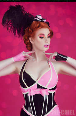 Image #188627 (fetish): latex, redhead