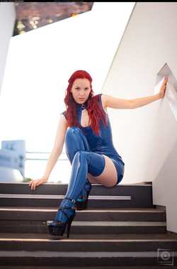 Image #138259 (fetish): latex, redhead