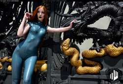Image #171081 (fetish): latex, redhead