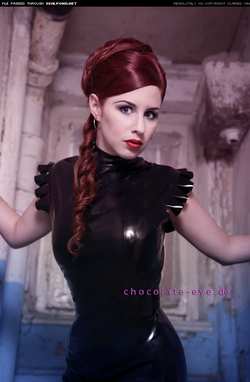 Image #117729 (fetish): latex, redhead
