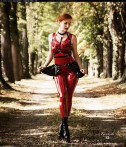 Image #167775 (fetish): latex, redhead
