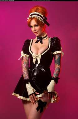Image #140346 (fetish): latex, redhead