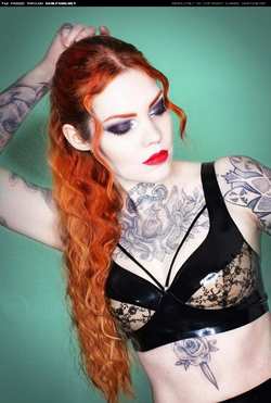 Image #189469 (fetish): latex, redhead