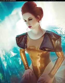 Image #145756 (fetish): latex, redhead