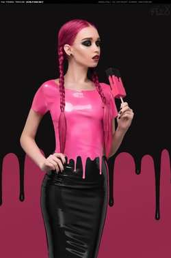 Image #140688 (fetish): latex, pink