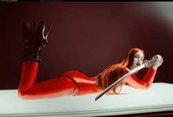 Image #163556 (fetish): latex, redhead