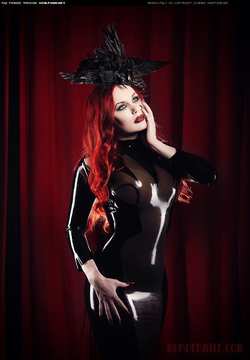 Image #188319 (fetish): latex, redhead