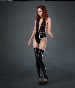 Image #156762 (fetish): latex, redhead