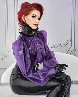 Image #262765 (fetish): latex, redhead