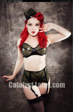 Image #117950 (fetish): latex, redhead