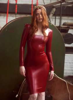 Image #280257 (fetish): latex, redhead
