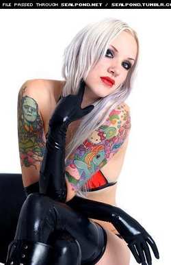 Image #1328 (fetish): latex, tattoo