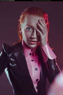 Image #147793 (fetish): latex, redhead