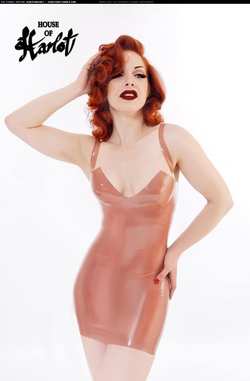 Image #164529 (fetish): latex, redhead