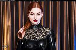 Image #150766 (fetish): latex, redhead