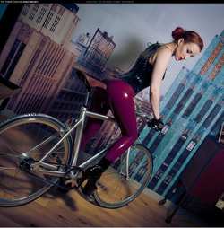 Image #153488 (fetish): latex, redhead