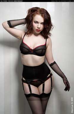 Image #24445 (grlz): lingerie, redhead