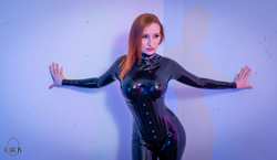 Image #224259 (fetish): latex, redhead