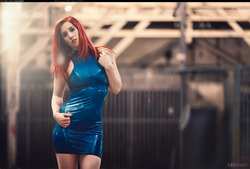 Image #146881 (fetish): latex, redhead